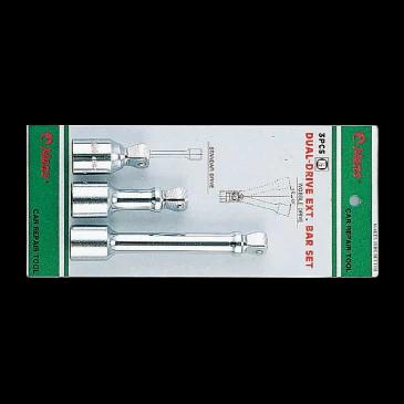 Ilgintuvų 1/2" 75, 125, 250mm komplektas (3 vnt.) HANS (4853-18) — nuotrauka 1