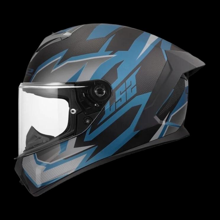Šalmas LS2 RAPID III XTREM BLACK BLUE PETROL — nuotrauka 1