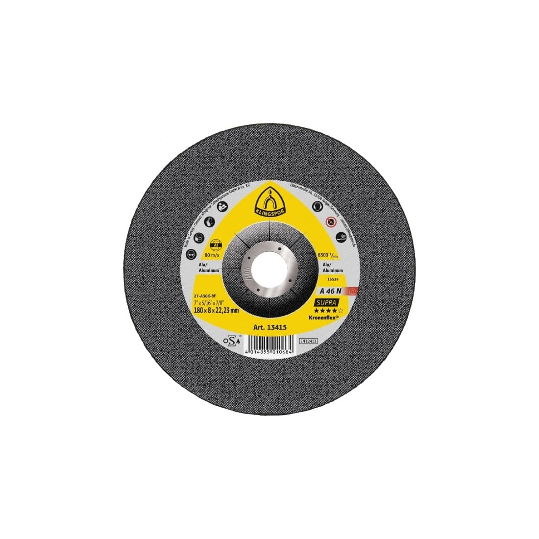 Diskas alium.pj. KLINGSPOR A 46 N Supra