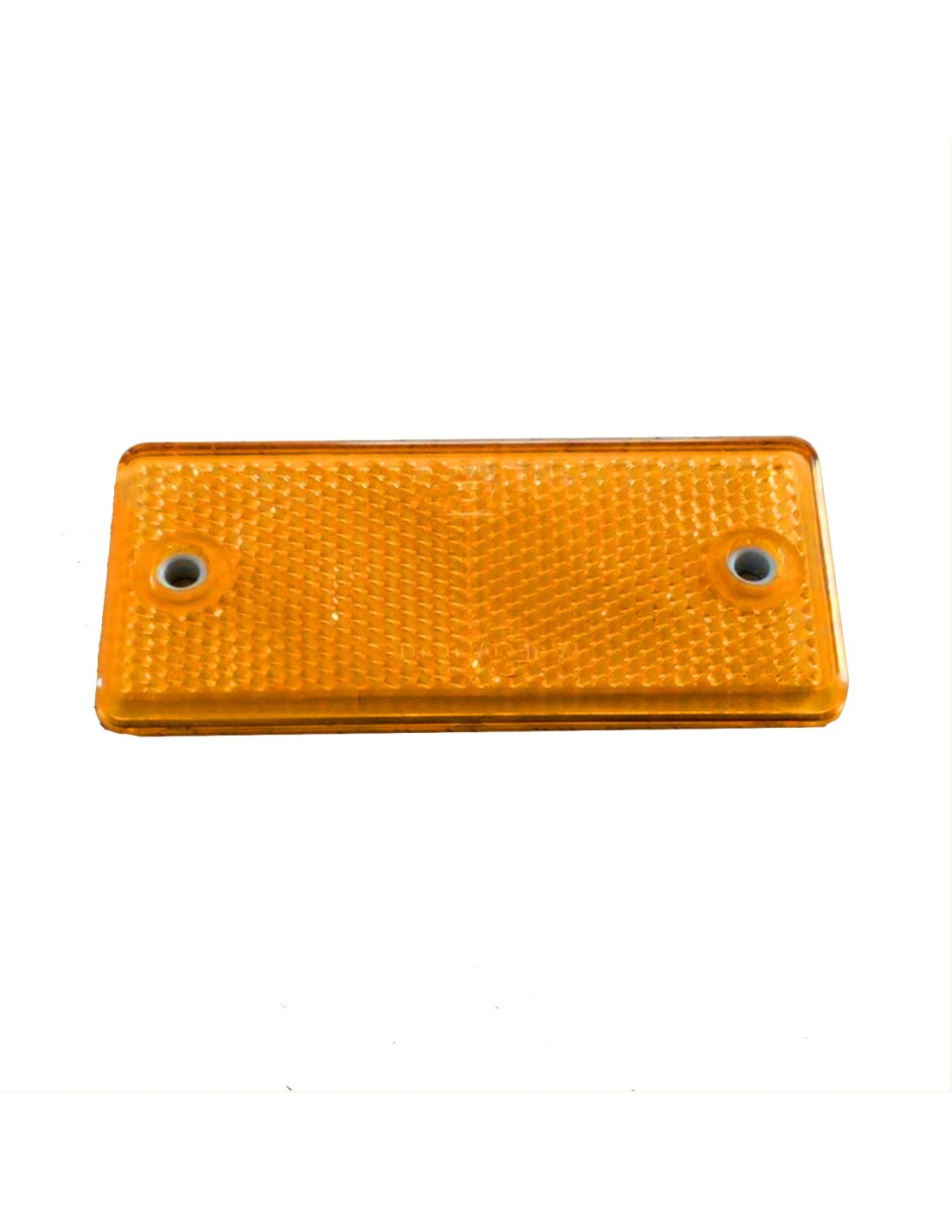 Atšvaitas oranžinis stačiakampis su skylėm 70x35mm