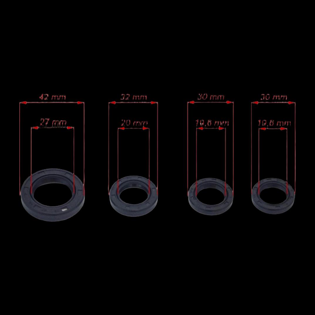 Motorolerio riebokšlių komplektas GY6 4T 125cc