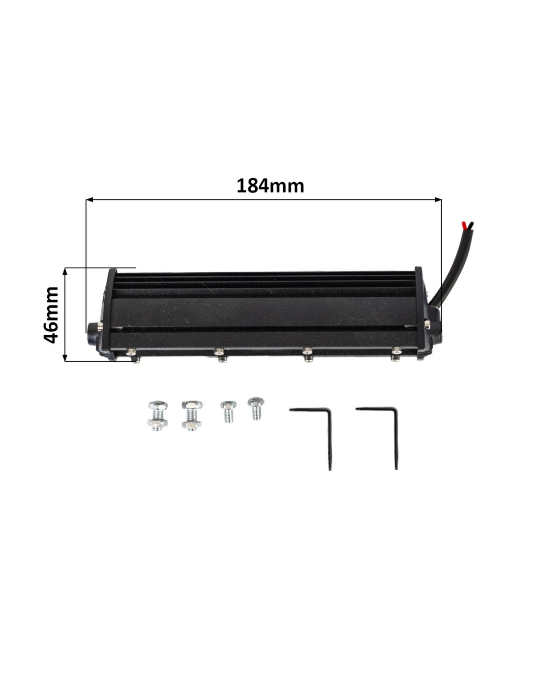 Papildomas priekinis žibintas LED 18W 18cm