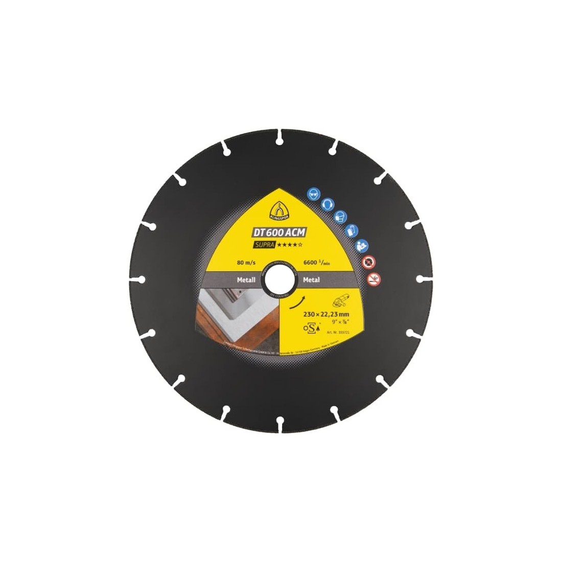 Deimantinis diskas KLINGSPOR DT 600 ACM Supra