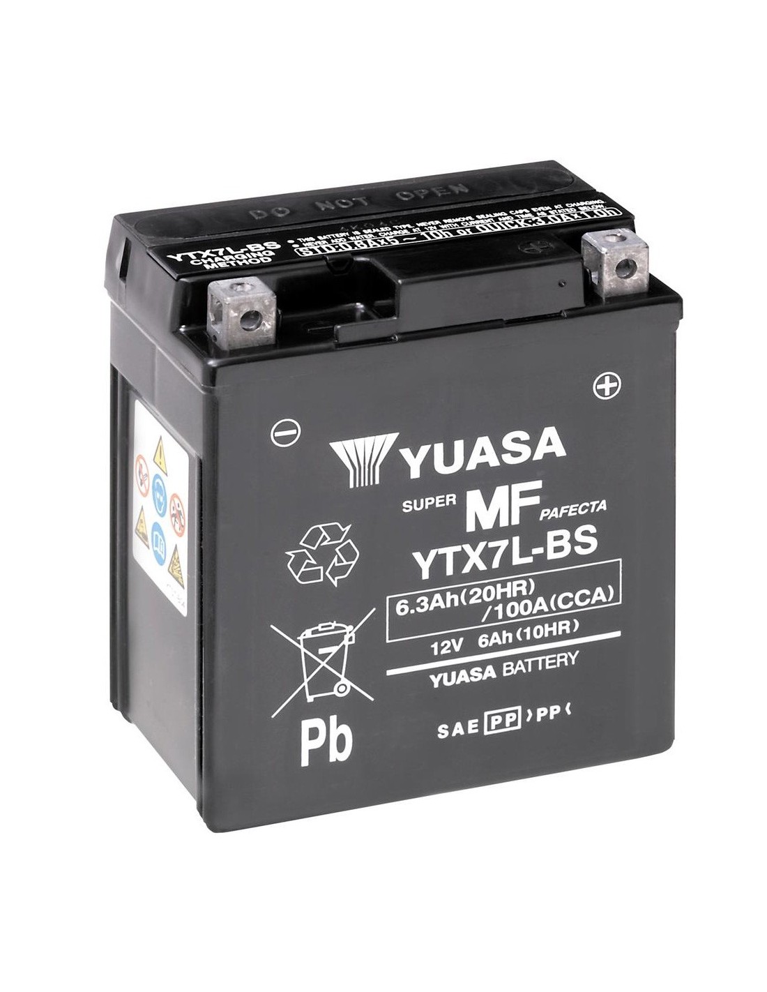 Akumuliatorius YTX7L-BS  6Ah 12V — nuotrauka 1