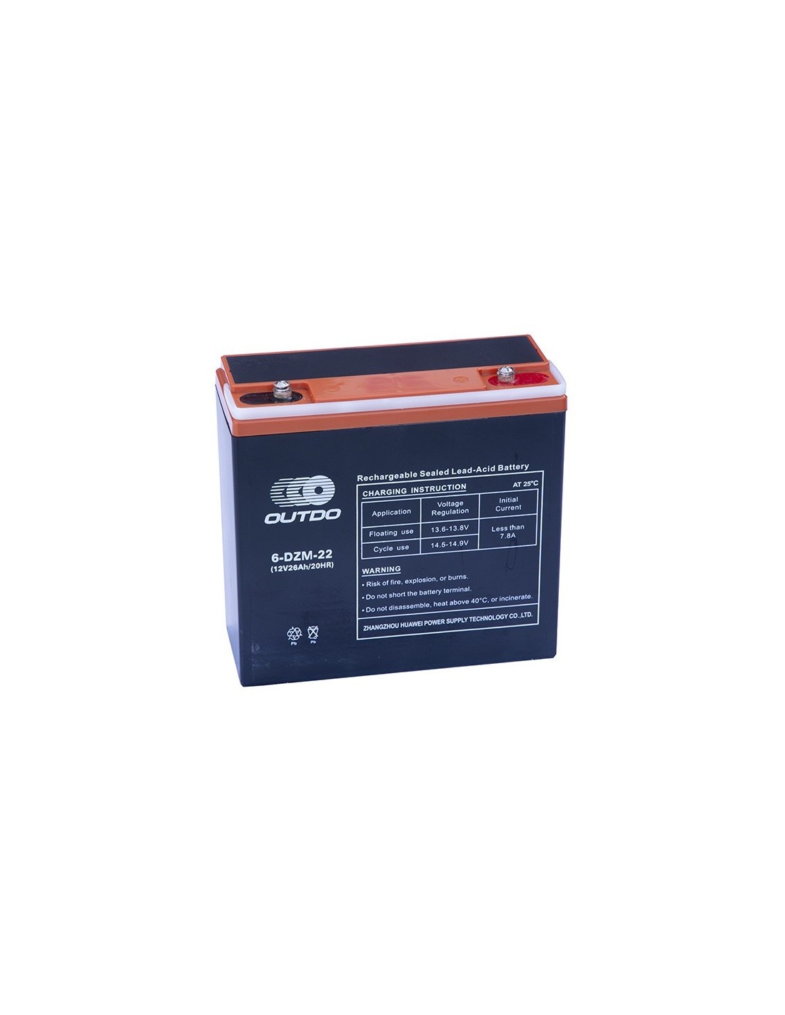 Akumuliatorius HUAWEI  VRLA 6-DZM-22 12V 26Ah/20HR