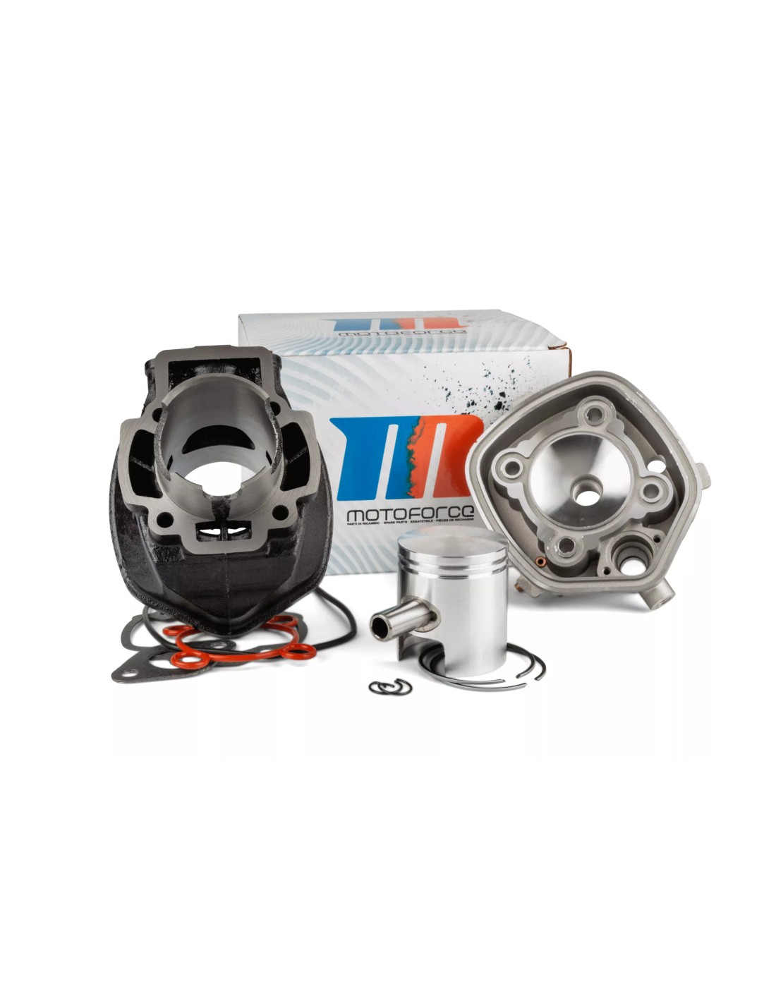 Cilindras su stūmokliu + galva MOTOFORCE racing cast iron PIAGGIO 70cc pentagonal LC