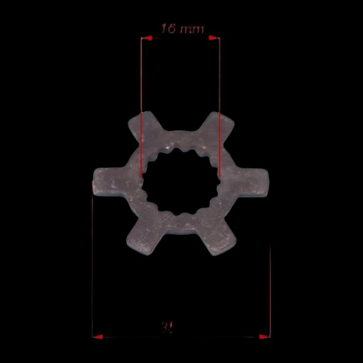 Variatoriaus lėkštelės žvaigždė 16mm KEEWAY — nuotrauka 1
