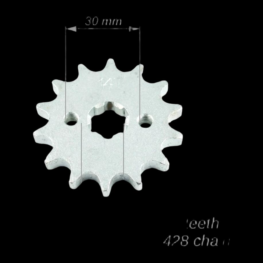 Žvaigždė priekinė 428 14T ašis 12mm — nuotrauka 1