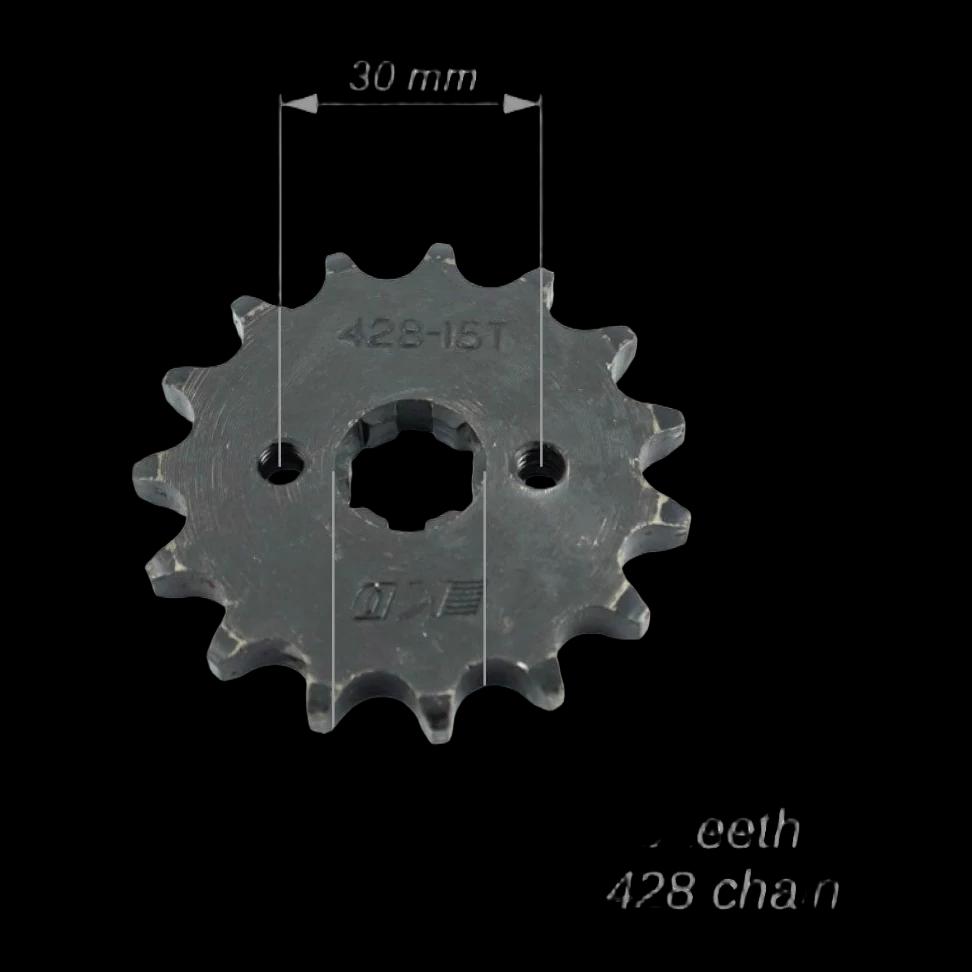 Žvaigždė priekinė 428 15T ašis 12mm — nuotrauka 1