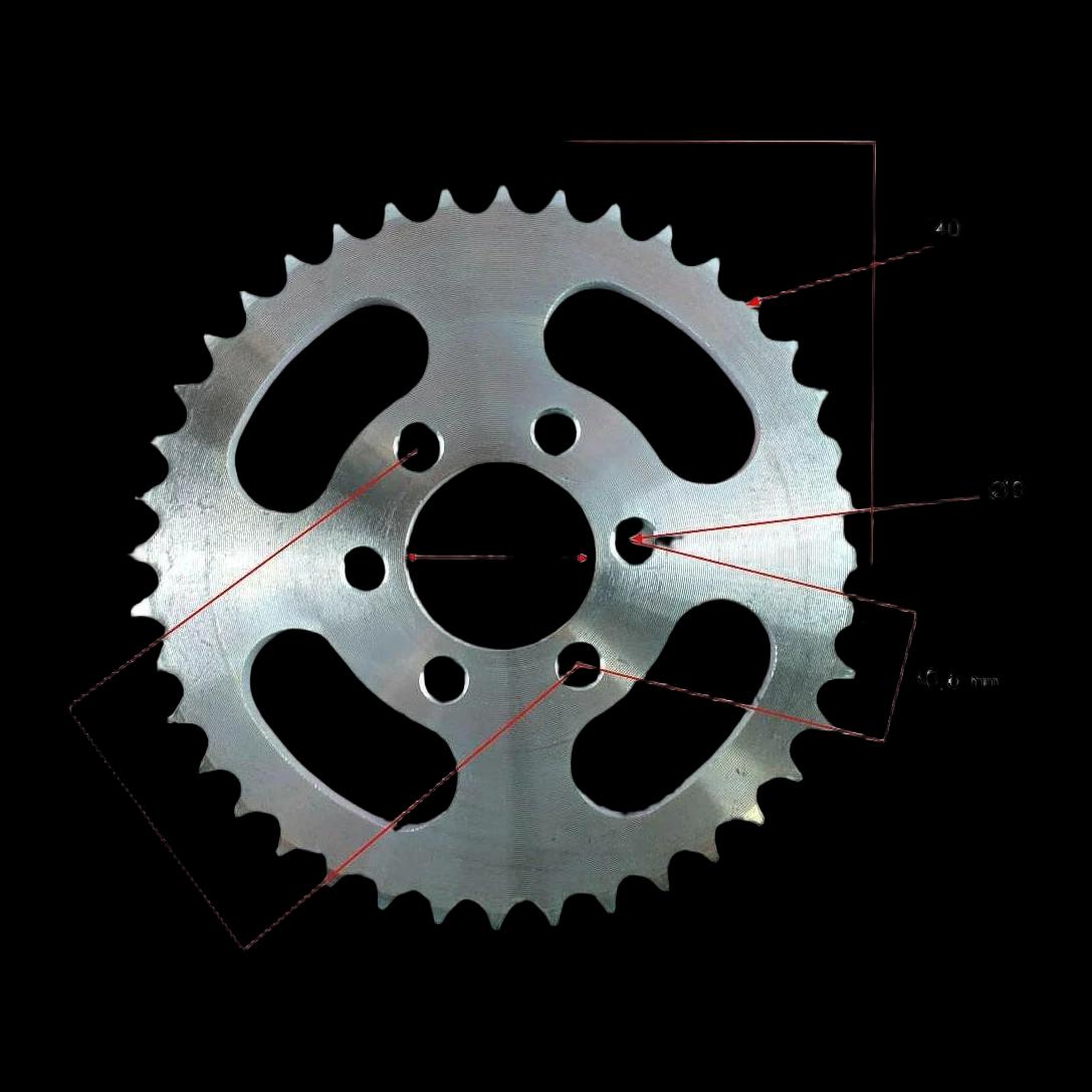 Žvaigždė galinė 428 40T D41mm 6 skylės — nuotrauka 1