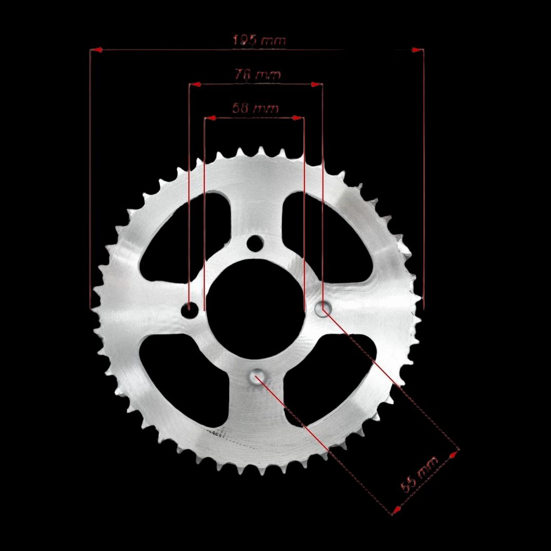 Žvaigždė galinė 428 47T D58mm