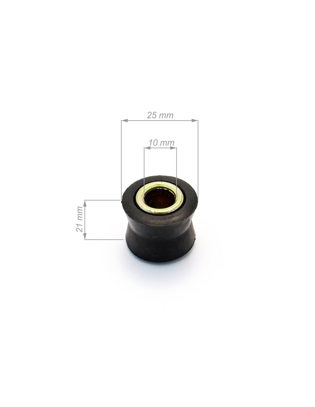 Rubber-metal bushing for shock absorber D10