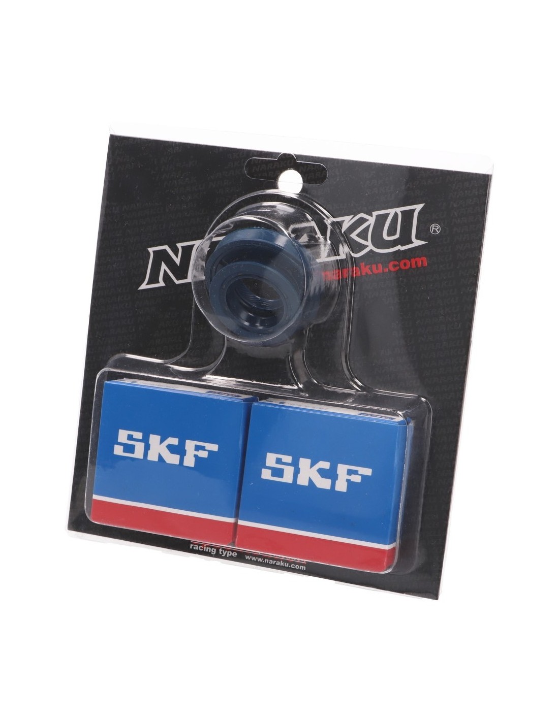 Crankshaft bearing kit NARAKU SKF metal cage, Minarelli CW, MA, MY, CA, CY