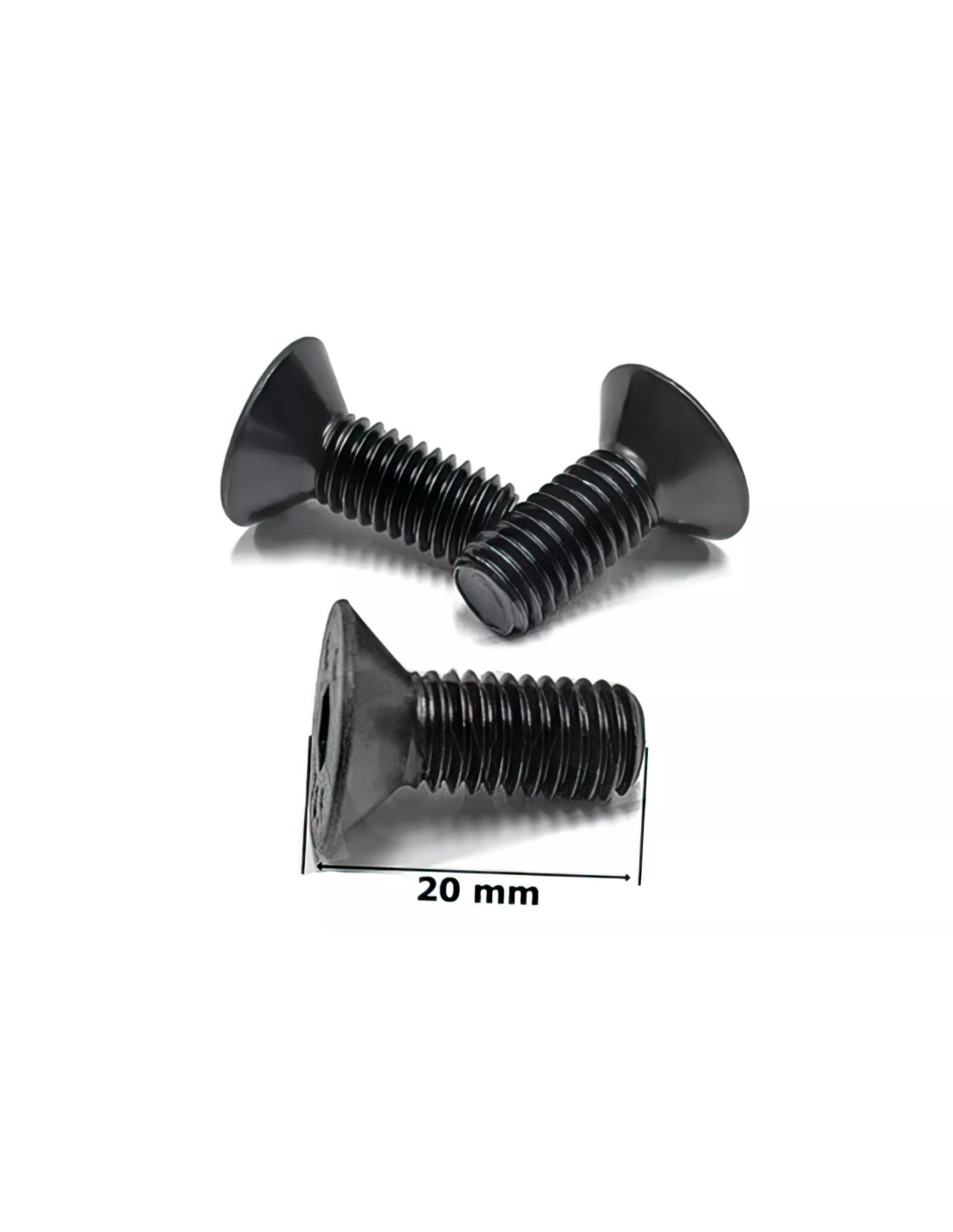 Stabdžių disko varžtas M8x20mm black — nuotrauka 1