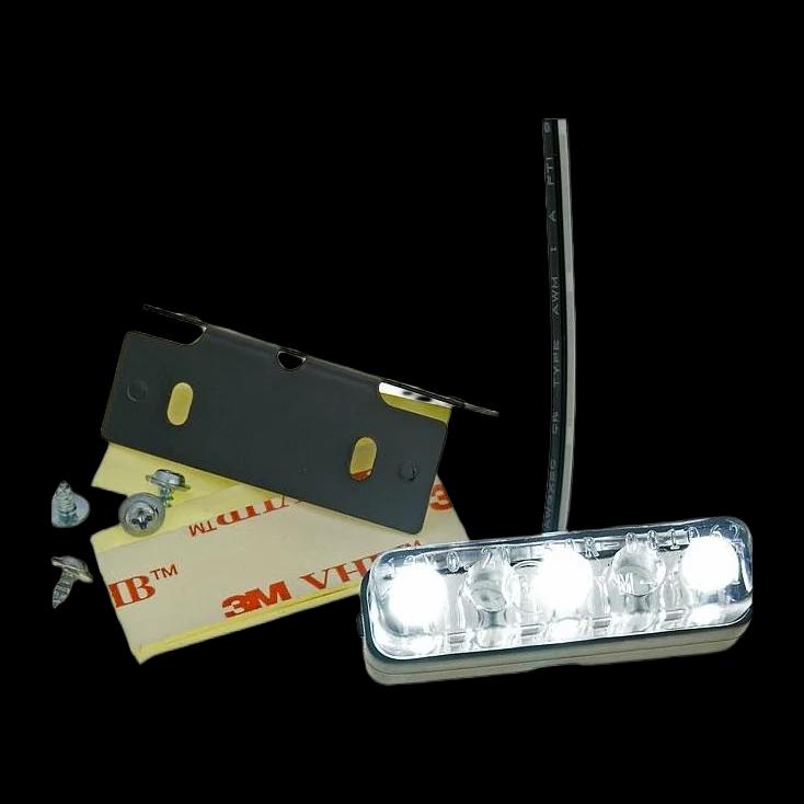 Numerio apšvietimo žibintas motociklui  LED su CE ženklu univralus