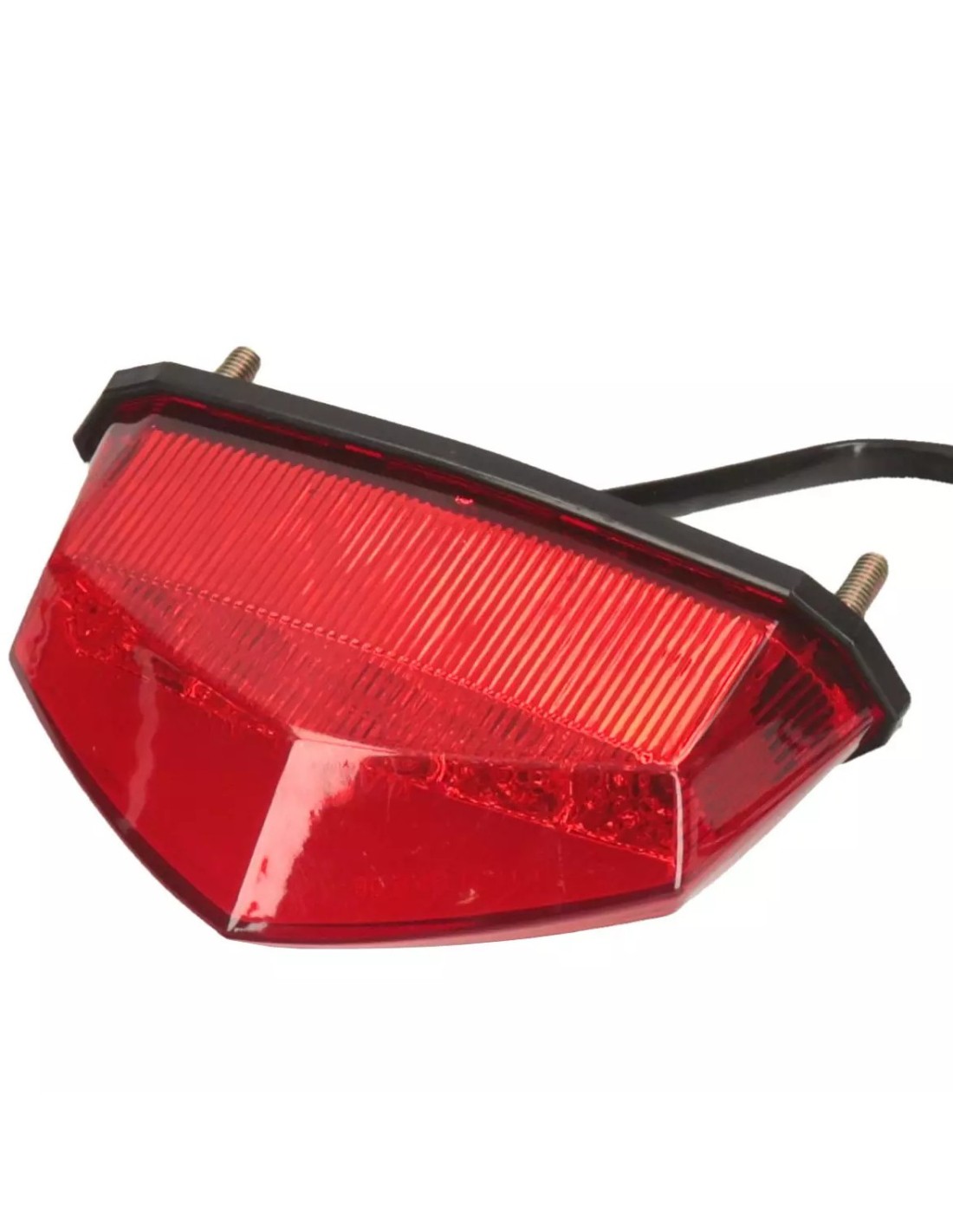 Galinis žibintas motociklui DERBI LED su CE ženklu raudonas