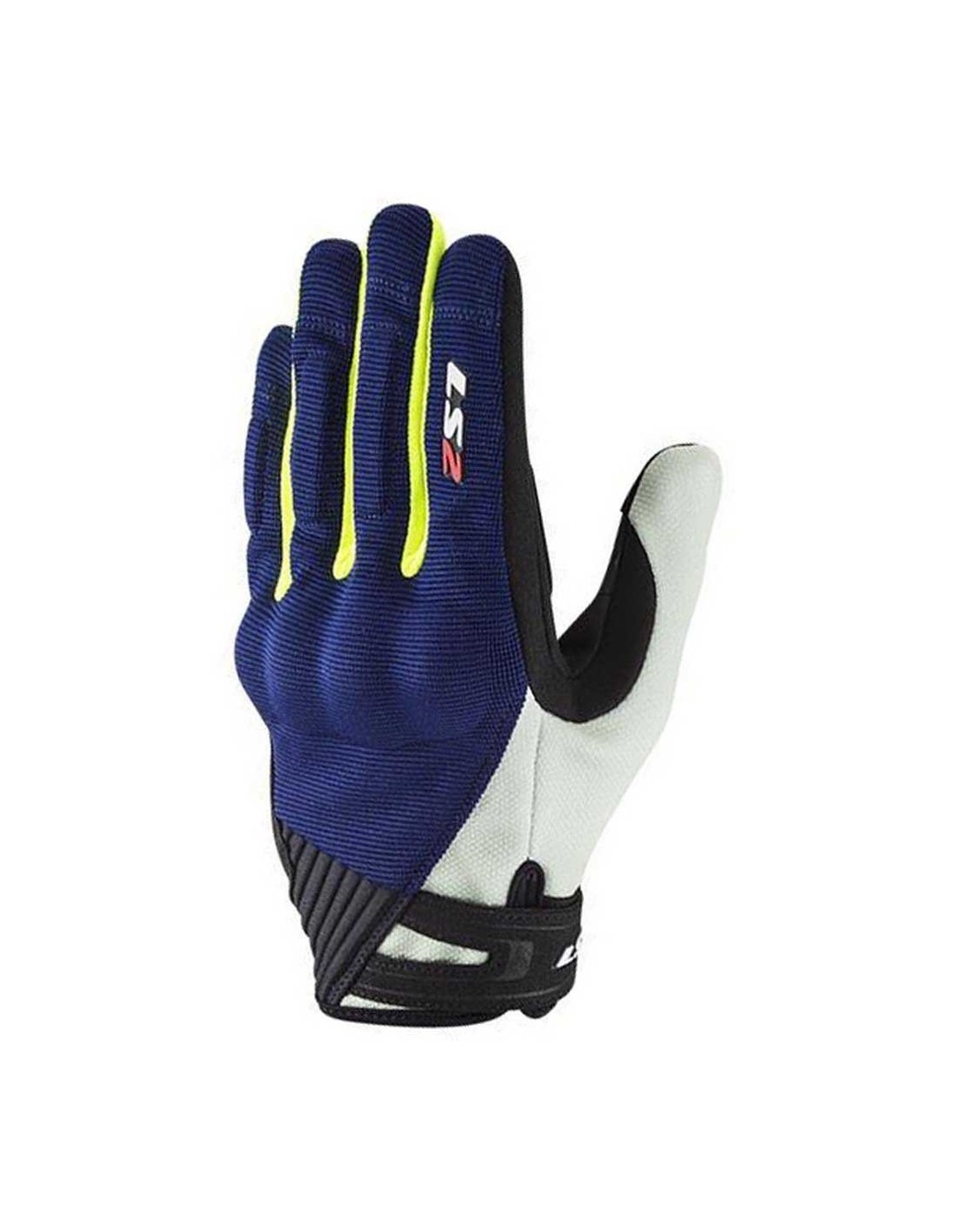 Pirštinės LS2 DART 2 MAN BLUE H-V YELLOW S