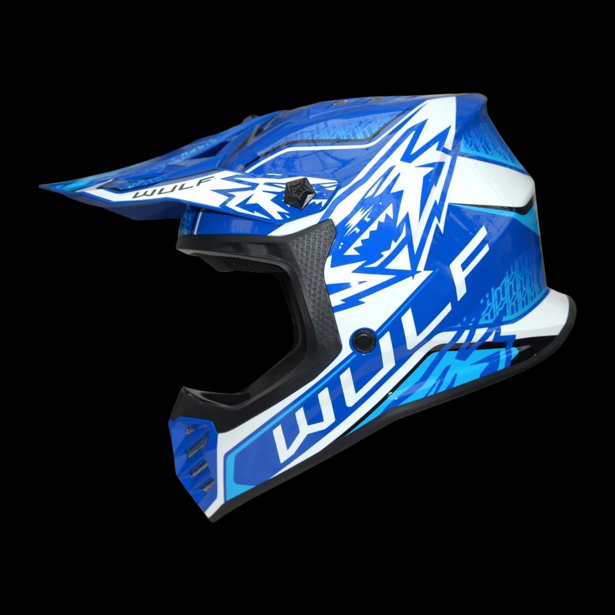 Helmet M/X WULFSPORT OFFROAD AIR-X children's blue
