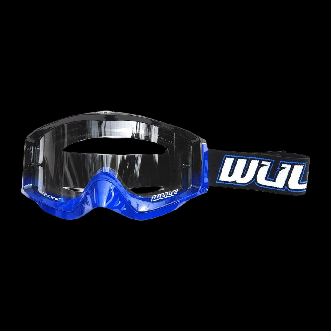 Motokrosiniai akiniai WULFSPORT SHADE mėlyni