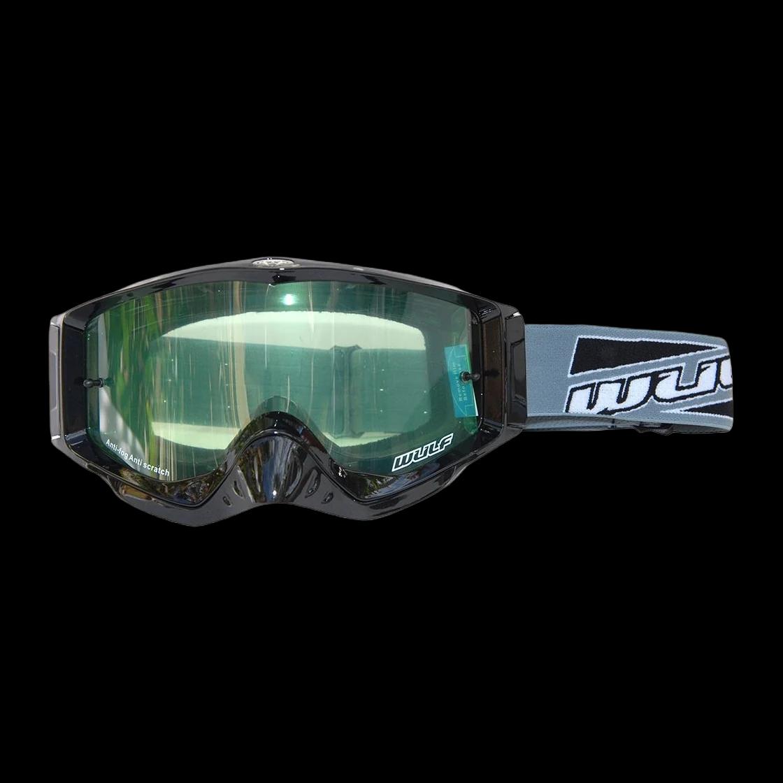 Motokrosiniai akiniai WULFSPORT SHADE juodi