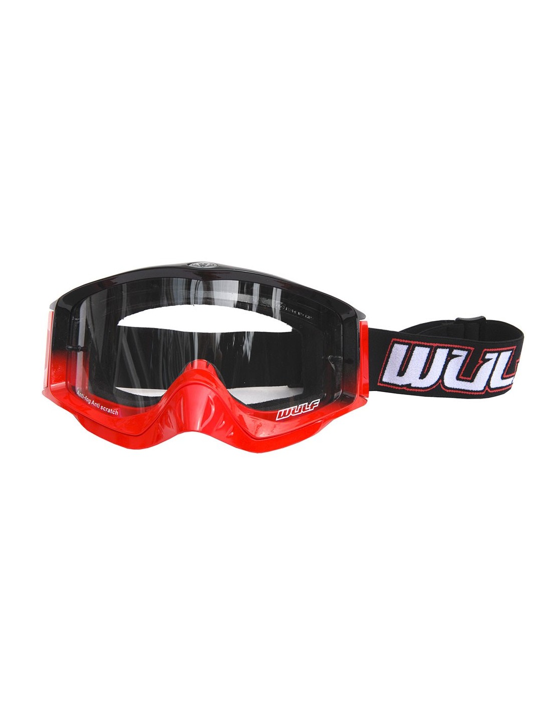 Motokrosiniai akiniai WULFSPORT SHADE raudoni