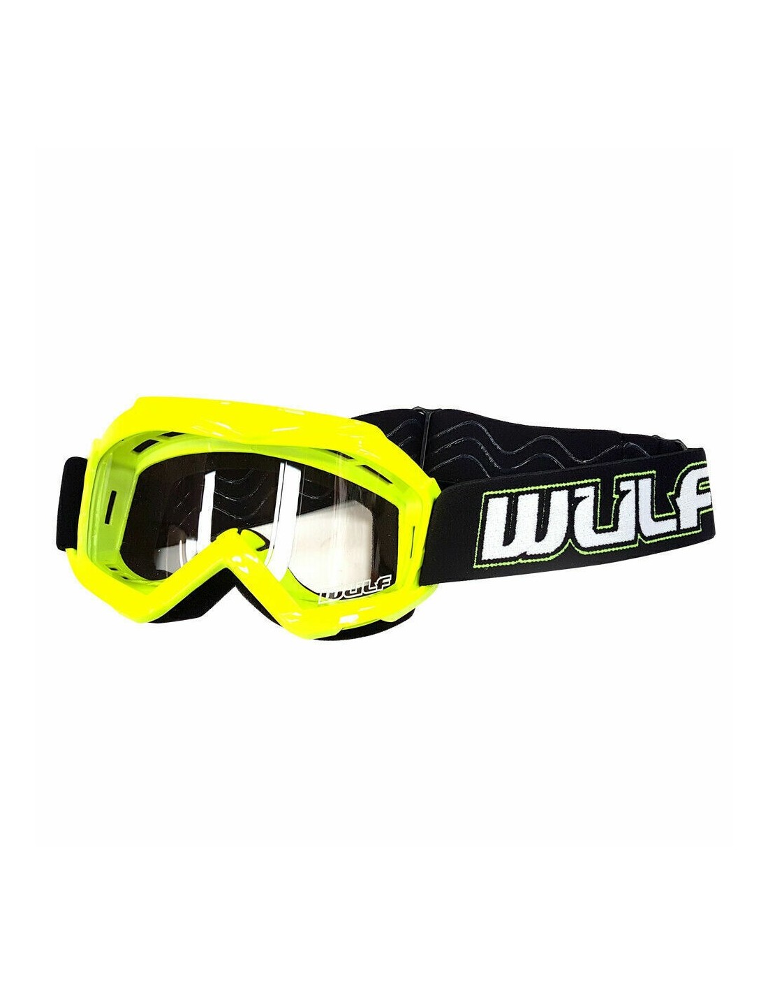 M/X akiniai WULFSPORT ABSTRACT vaikiški geltoni