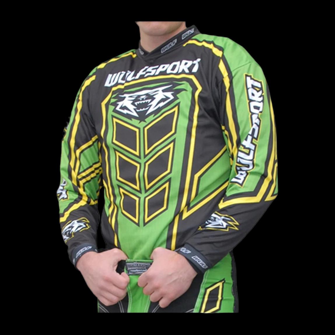 Marškinėliai M/X WULFSPORT AXIUM žali 2XL