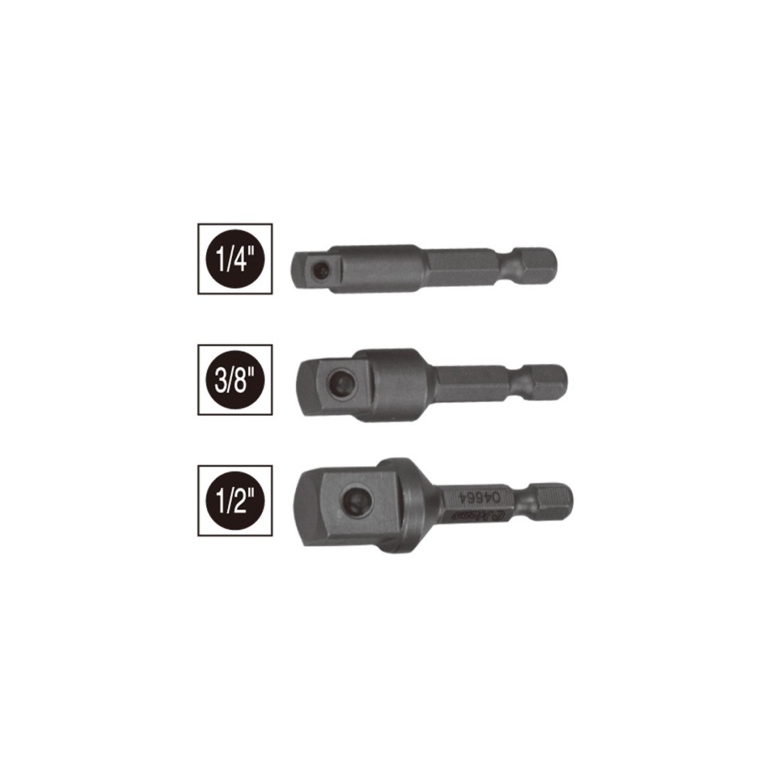 Adapteris hex 1/4"x1/4" HANS (04662)