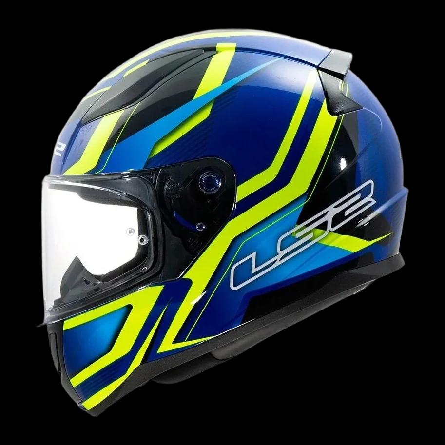 Šalmas LS2 RAPID II FLITZ H-V YEL. BLUE-06 L