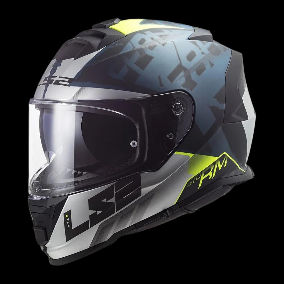 Шлем LS2 STORM SPRINTER M BLACK SILVER COBALT M
