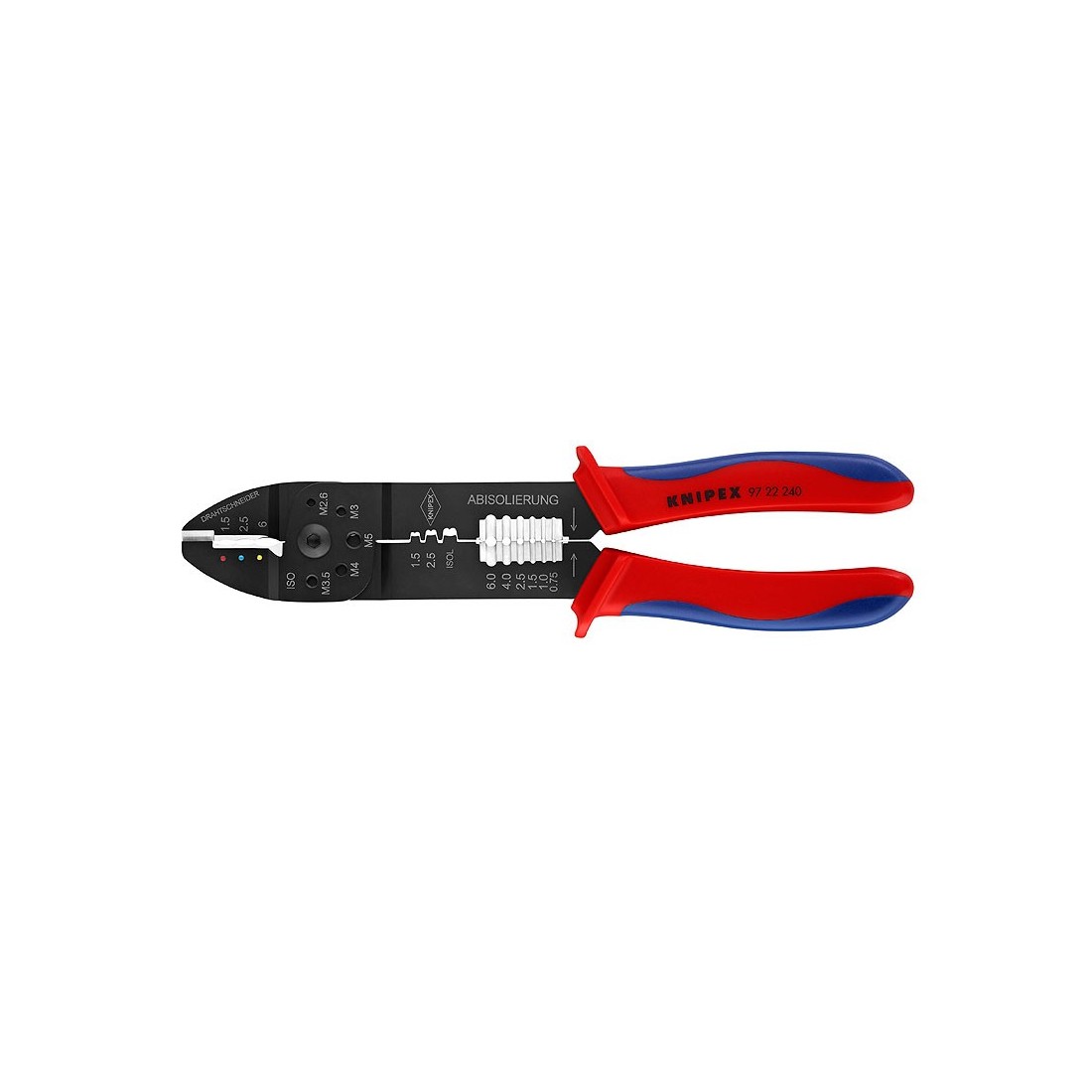 Reples kontaktams ir laidams 0.5-6 mm² Knipex (240)