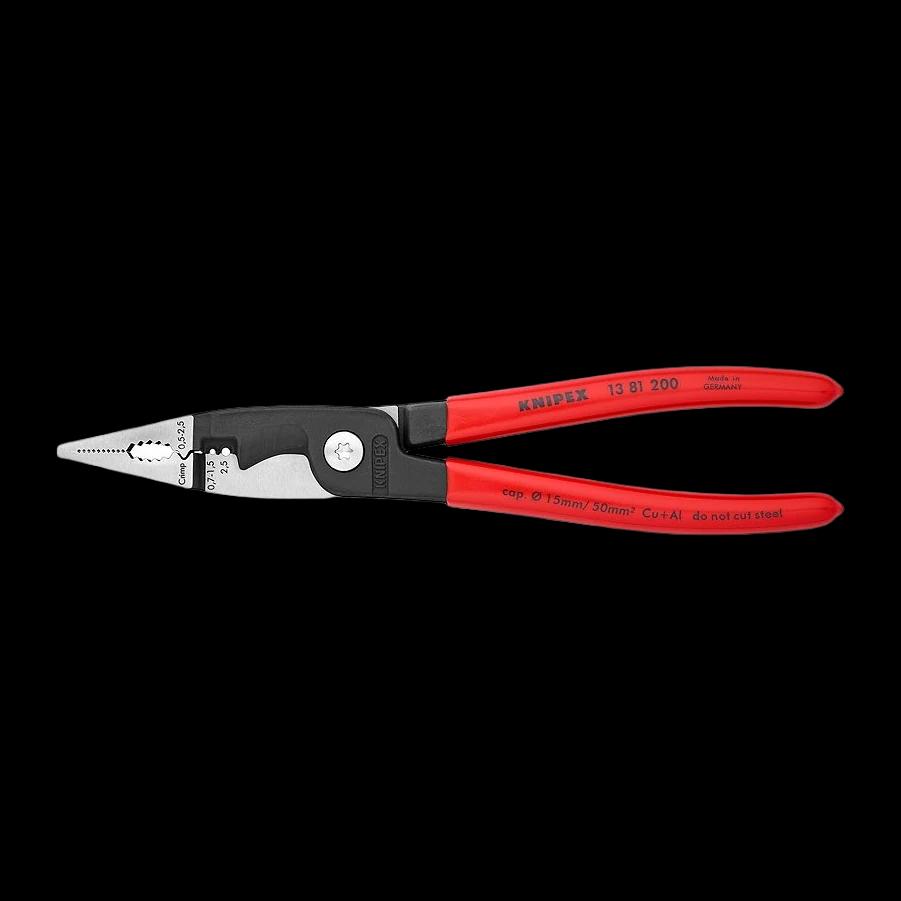 Replės instaliacijai 200mm Knipex (13 81 200) — nuotrauka 1