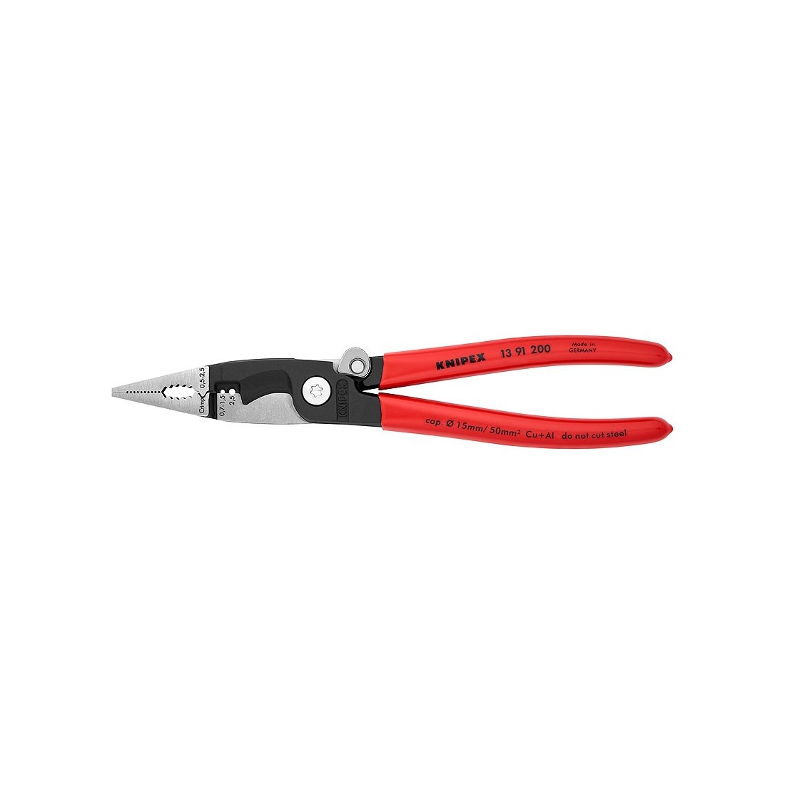 Replės instaliacijai 200mm Knipex (13 91 200) — nuotrauka 1