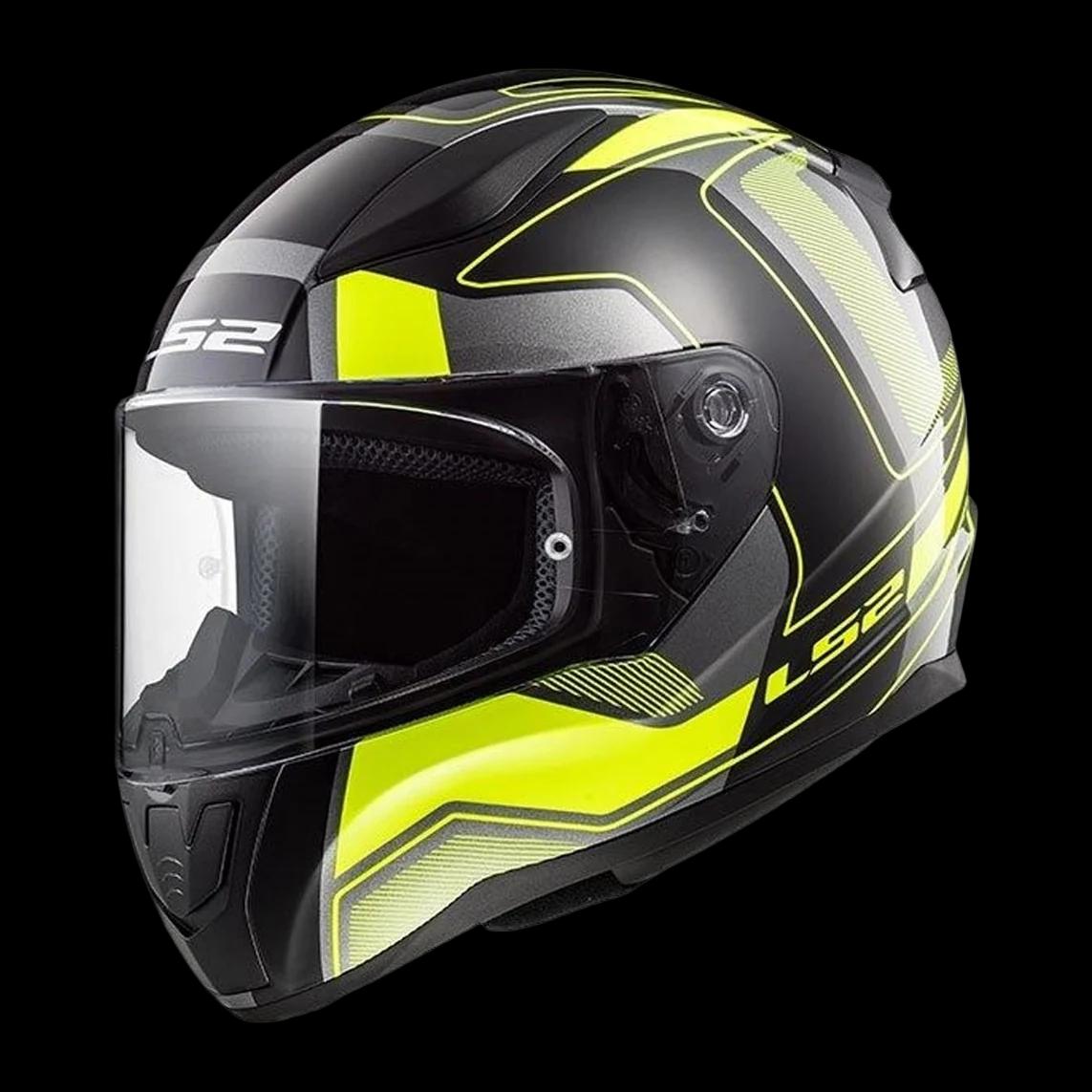Šalmas LS2 RAPID XDRON WHITE NEON ORANGE