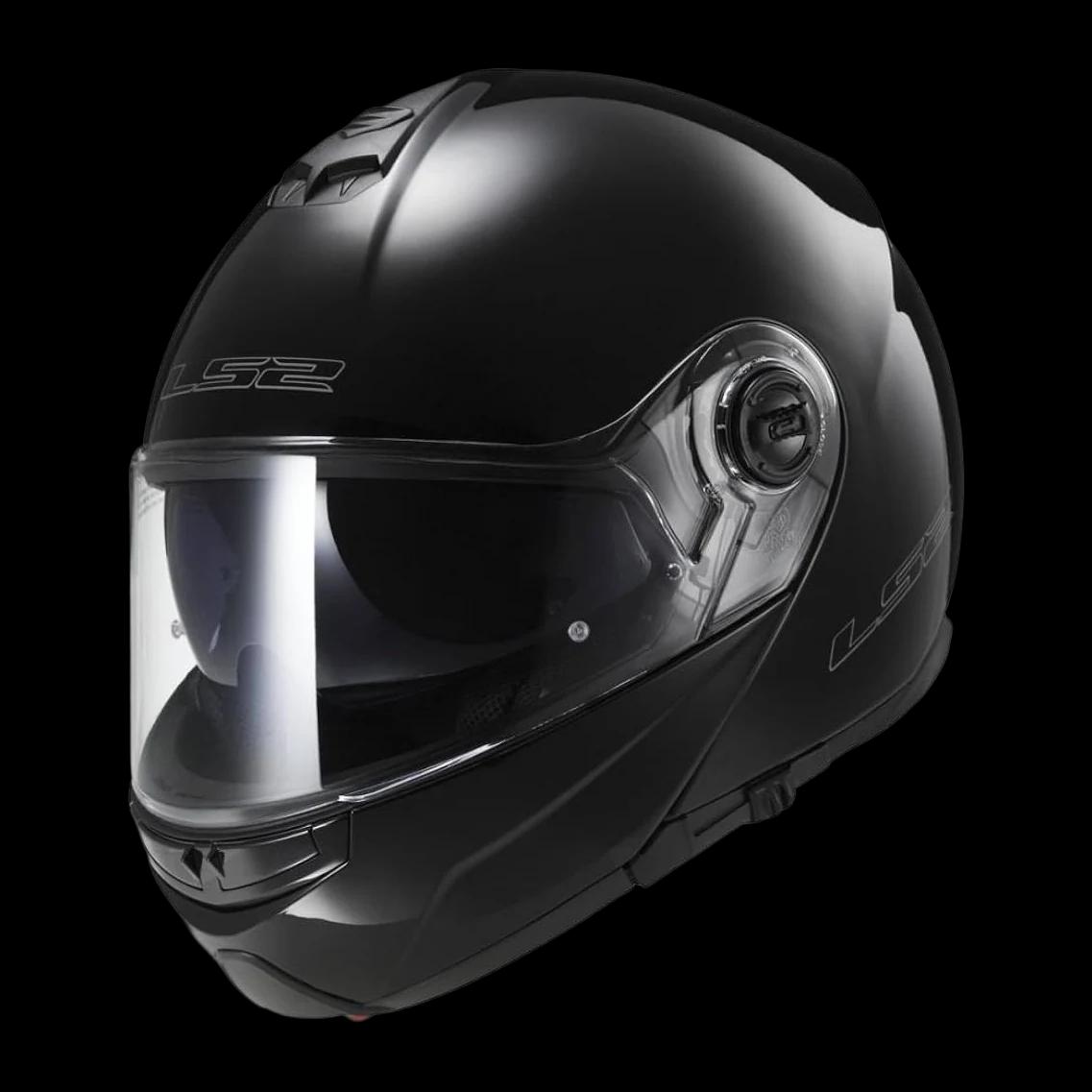 Šalmas LS2 STROBE SOLID BLACK