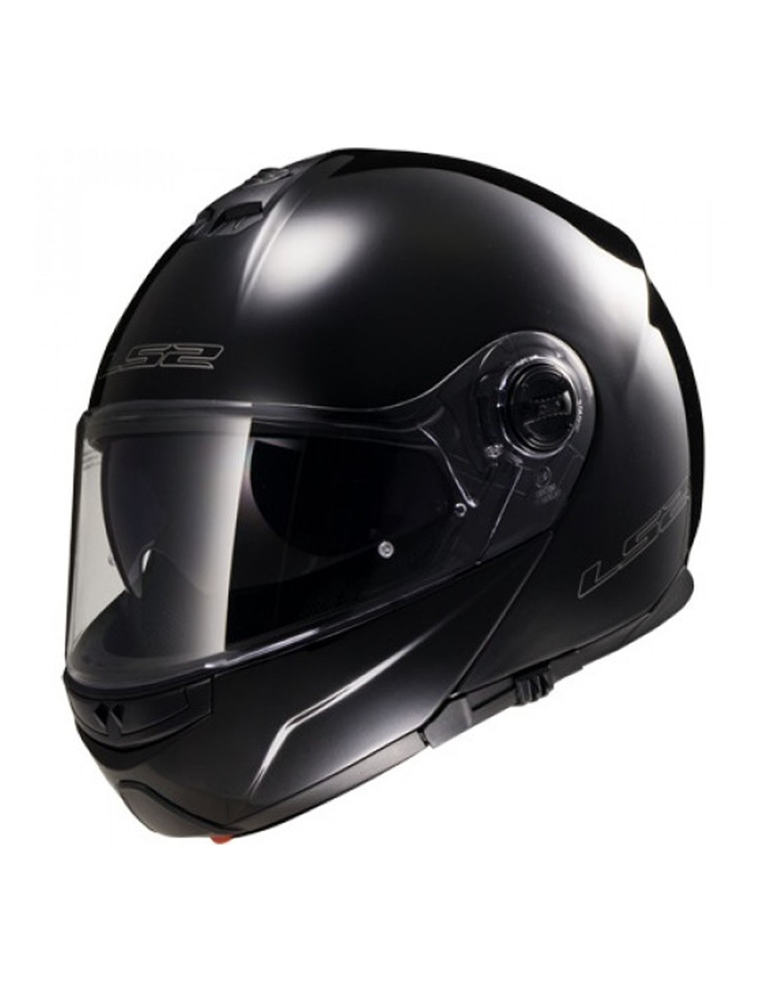 Šalmas LS2 STROBE SOLID BLACK XXL — nuotrauka 1