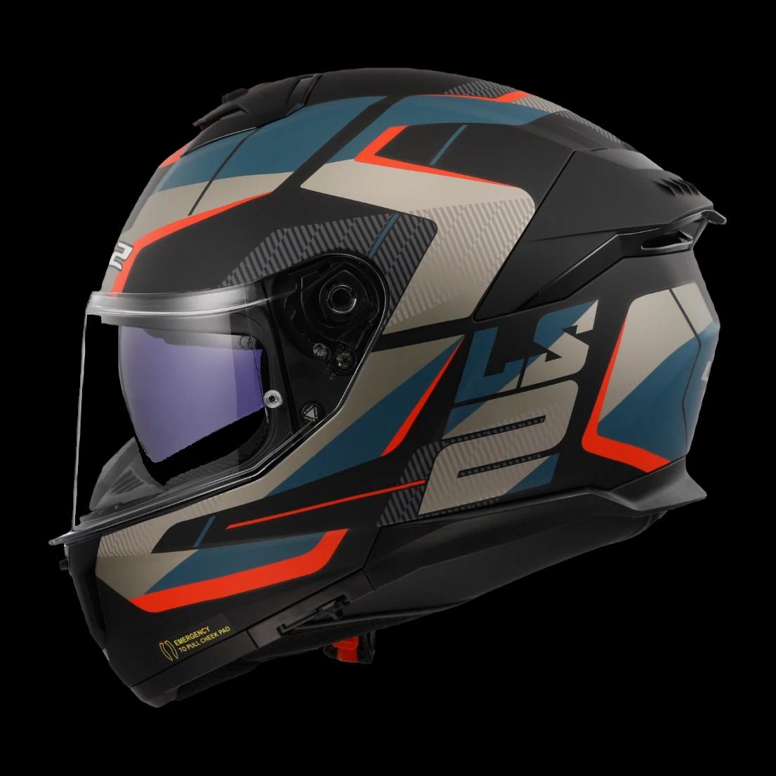 Šalmas LS2 STREAM II ROAD M.BLACK BLUE