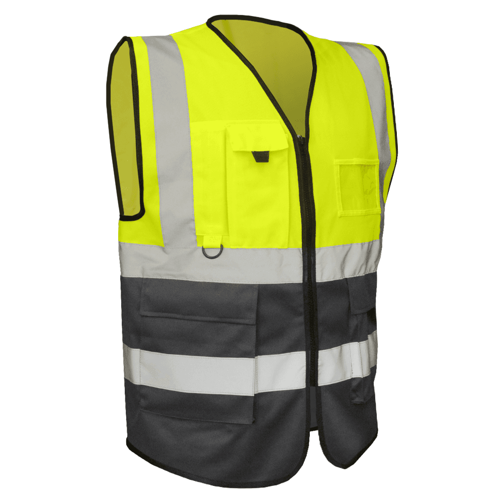 High-visibility vest with pockets