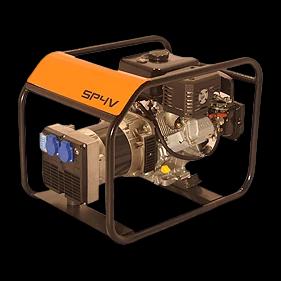 Benzininis elektros generatorius 4,4 kW SDMO, SP4 — nuotrauka 1