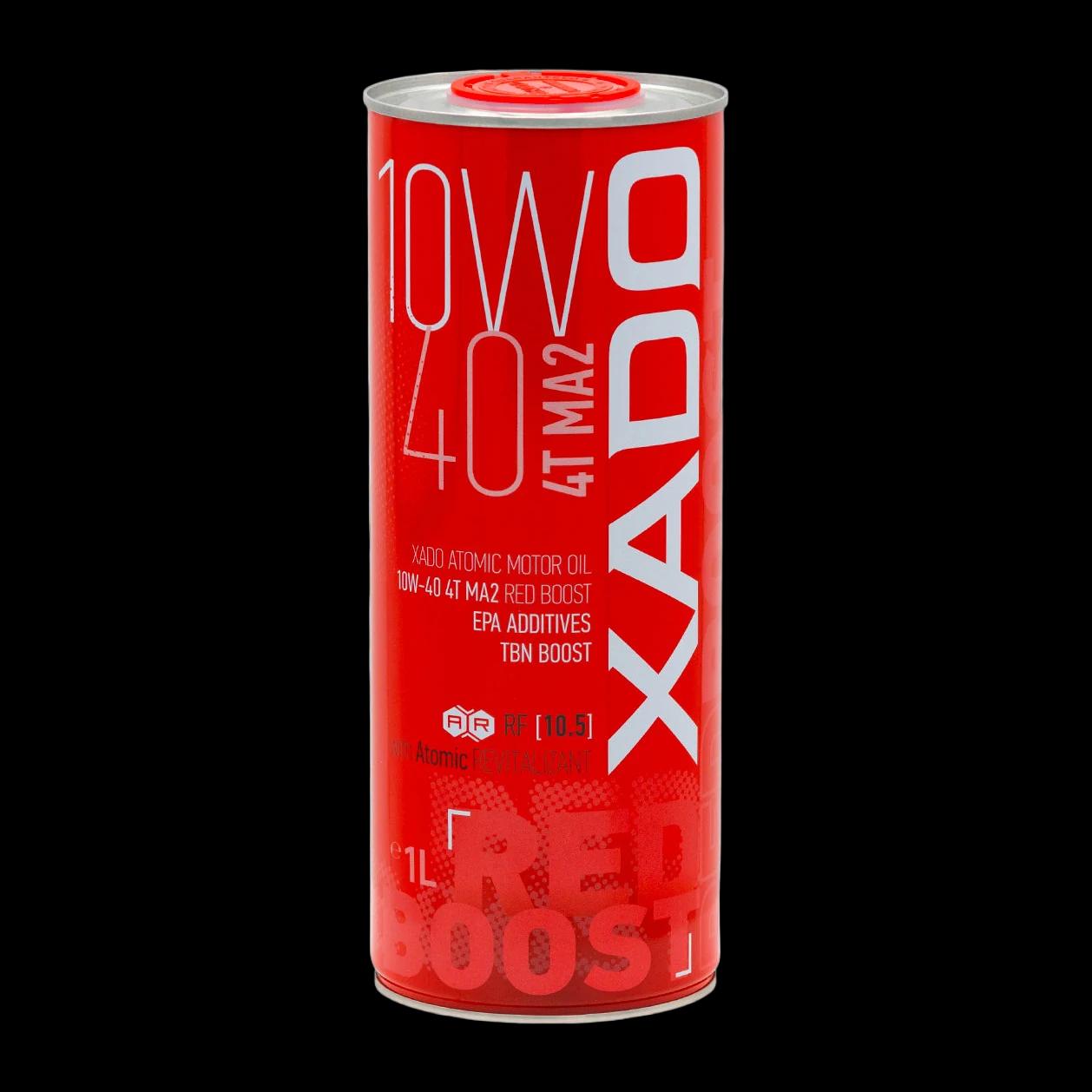 Variklinė alyva XADO Atomic Oil 10W-40 4T MA2 RED BOOST