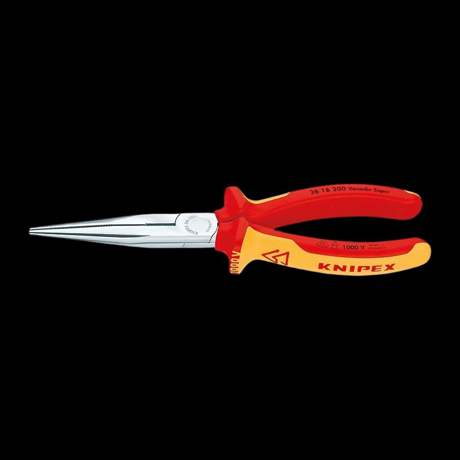 Replės smailianosės su šoniniu kirpimu 200mm VDE Knipex (26 16 200) — nuotrauka 1